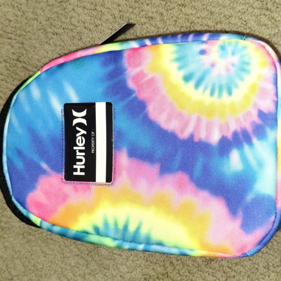 NWT Tye Dyed Hurley School Lunch Bag - Picture 2 of 3